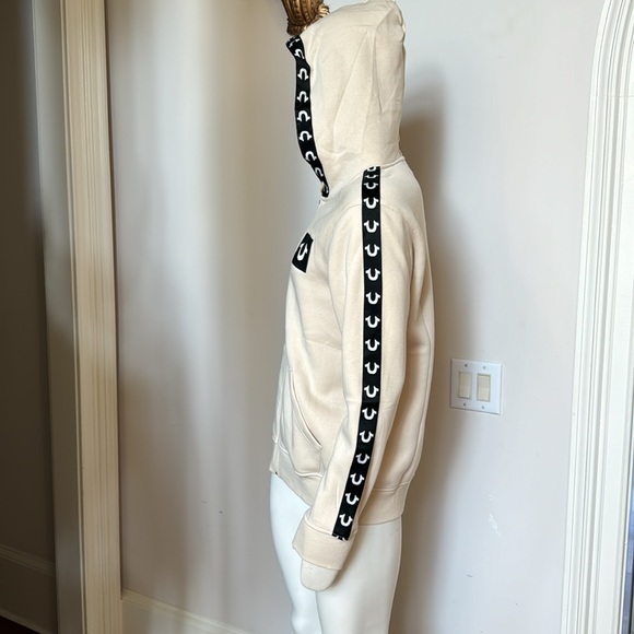 True Religion HS TAPING ZIP HOODIE. Color: FOG - Picture 3 of 6